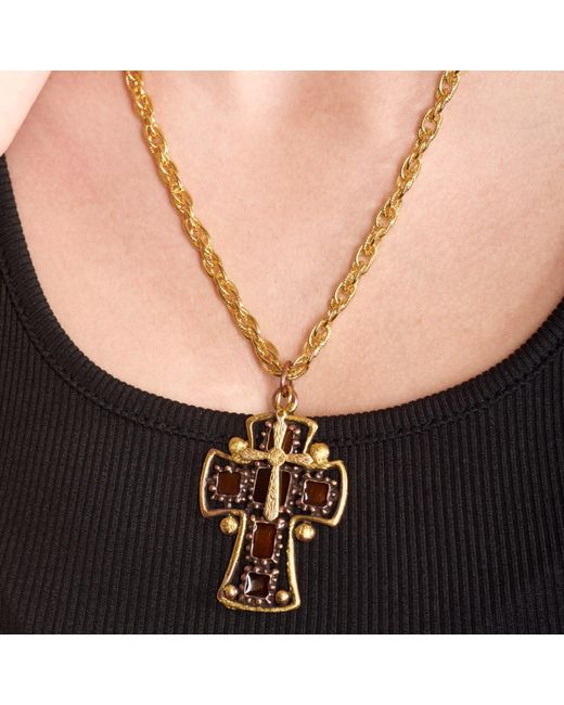 Caramel Vintage Jewellery Metallic Holy Holy Pendant Necklace