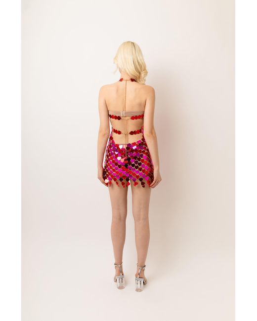 Saba ida hot sale silk mini dress