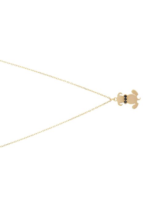 Ebru Jewelry Metallic Loyal Pup Vermeil Necklace