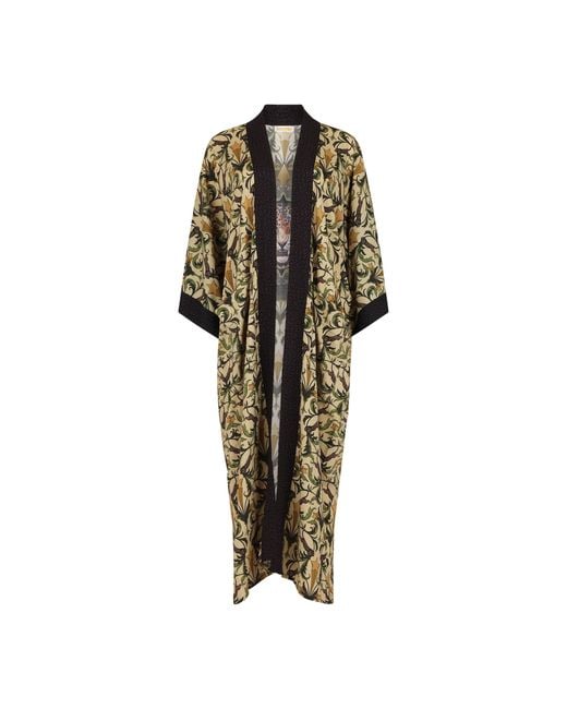 Henelle Green Neutrals Hollywood Hills Duster Robe
