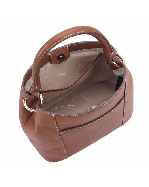 Paul Costelloe Brown Rosa Leather Bag