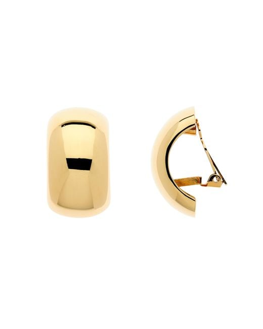 Emma Holland Jewellery Metallic Statement Curve Clip Earrings