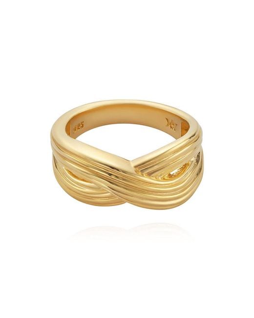 Cote Cache Metallic Infinity Ring