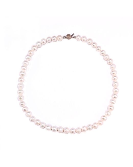 Mineralgems•Studio White Classic Pearl Neacklace