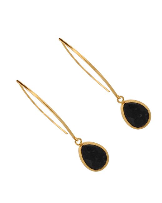 Ebru Jewelry Multicolor Onyx Gemstone & Dangle Earring