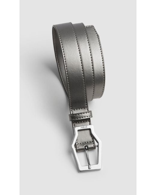 PREVU Gray Karel Belt Midi