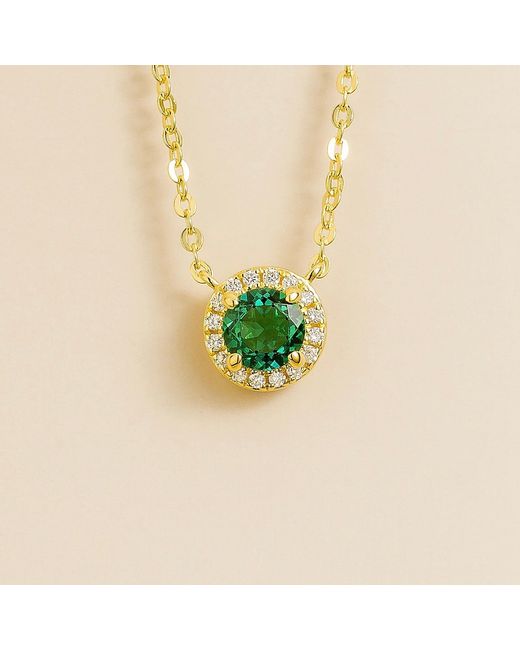 Juvetti Green Mars Necklace Set With Emerald & Diamond