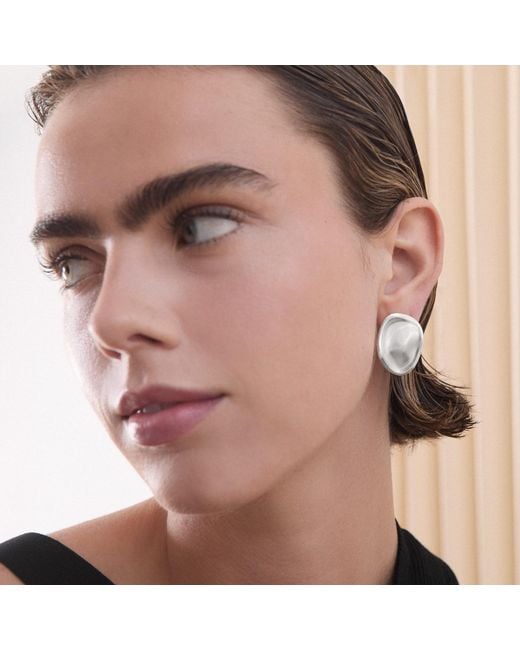 Joidart Metallic Large-Plated Earrings Cala