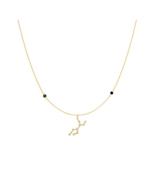 Lavani Jewels Metallic Zodiac Horoscope Sign Virgo Constellation Necklace