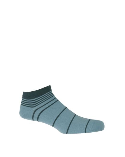 Peper Harow - Made in England Blue Trainer Socks Bundle for men