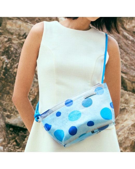 M.Craftsman Blue Mbungkus Remessenger Bag – Poka Dot – Moonbeam