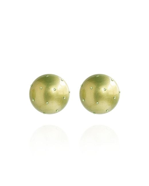 Saule Label Green Gaia Midi Crystal Earrings