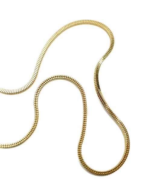 Miss Cecilia Metallic Juniper Square Snake Chain Necklace