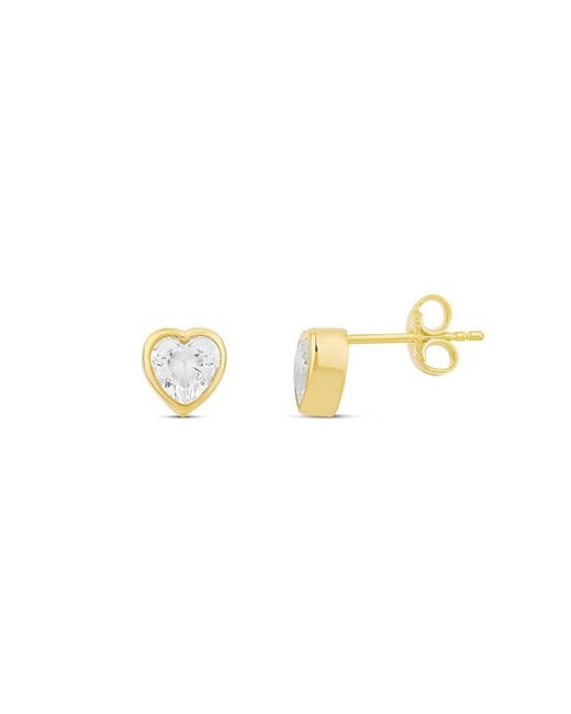 SHYMI Metallic Fancy Shape Bezel Set Studs