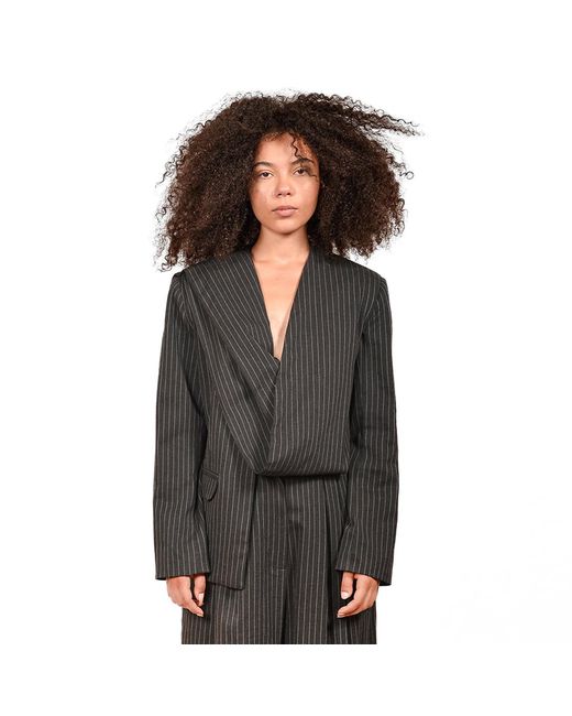 Ioana Ciolacu Black Striped Jacket