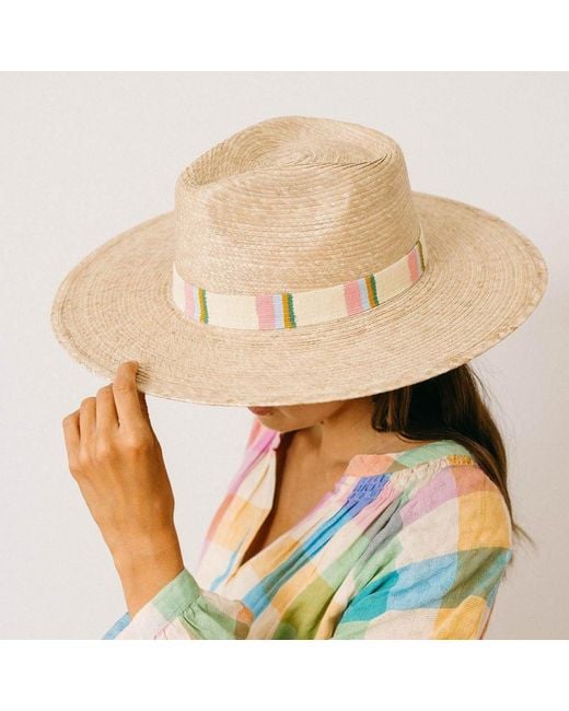 SUNSHINE TIENDA Natural Mariella Palm Hat