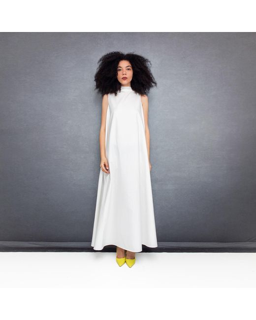 Bianca Popp White Bell Dress Long