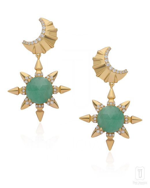 The Jewelz Blue The Prophecy A Celestial Of Moon & Sun Earrings
