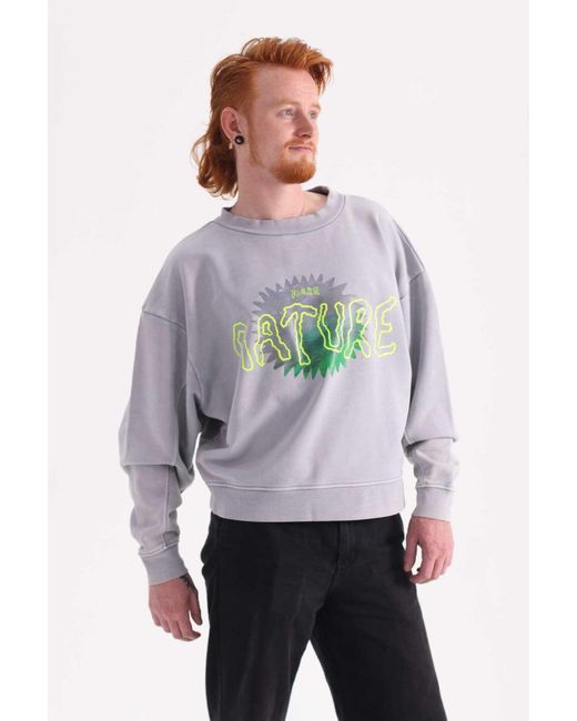 Achilles and the Tortoise Purple More Nature Crewneck for men