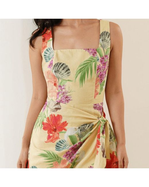 Yumi Kim Green Raye Linen Romper