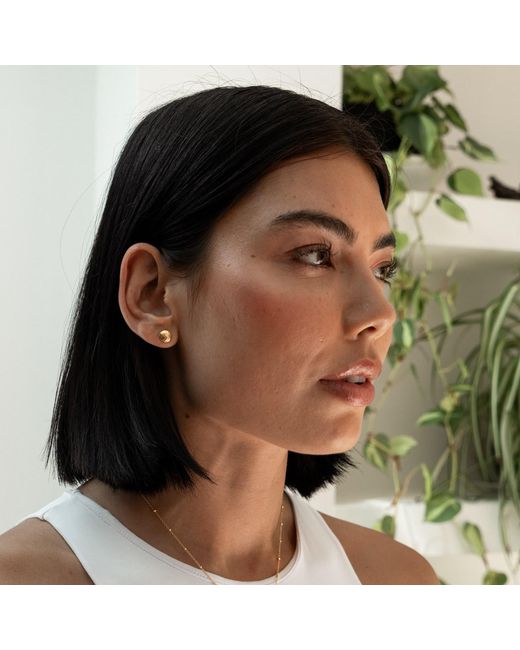 Dower & Hall Metallic Small Round Domed Disc Nomad Studs