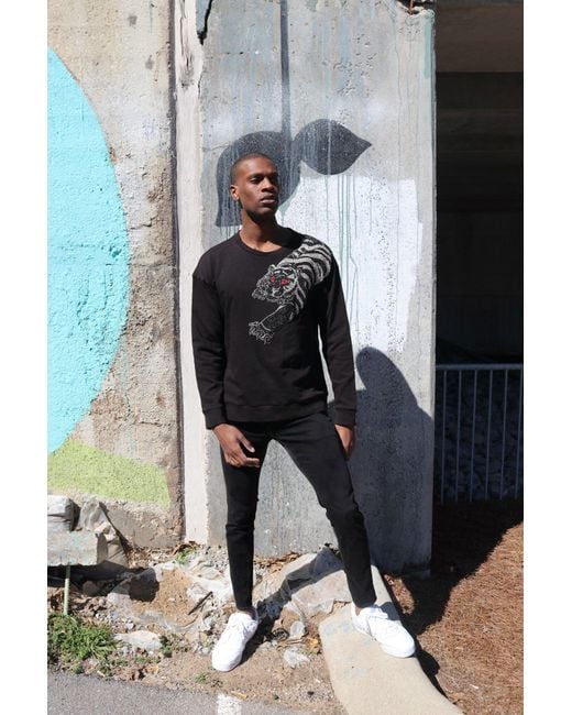 Any Old Iron Black Tiger Sweatshirt for men