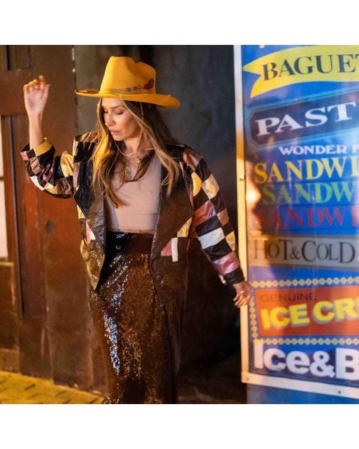 Shaded the Label Yellow Dandelion Wool Cowboy Hat