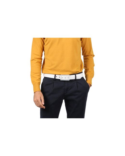 Tie-Ups White Belt – Solid for men