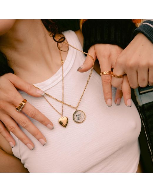 Hoops + Chains LDN Yellow I'Ll Bring You Flowers Locket