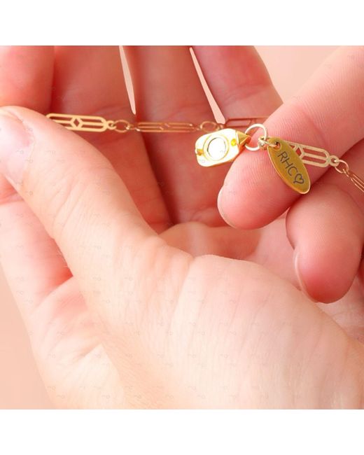 Rejected Hearts Club Metallic Con Amor Chain Layering Simple Necklace With Magnetic Clasp