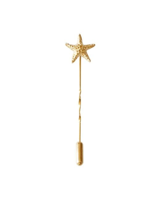 Lee Renee Metallic Starfish Tie Pin/Twist Tie Pin – for men