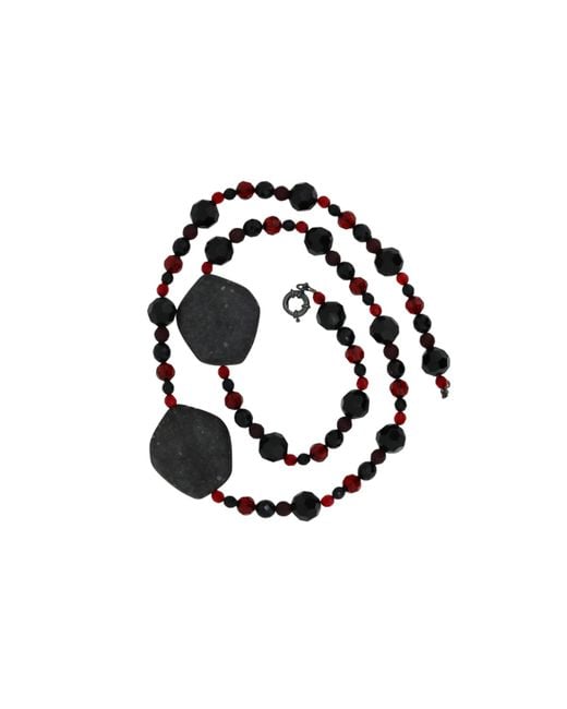 Vicki Sarge Black Vampire's Lair Tombstone Necklace