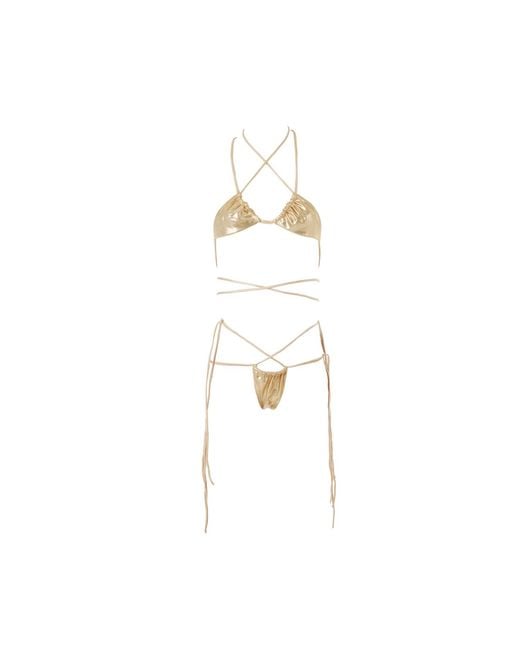 Siren Swimwear Metallic Siren Ibiza Reversible Bikini Top