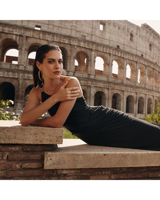 Retro Chic Metallic Colosseum Necklace