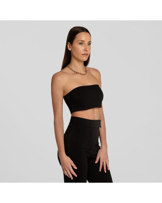 Mandragora Black Minimalistic Top Vanya