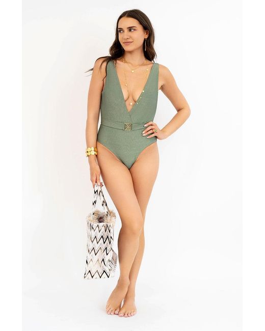 Leyla Maya Ltd Green Sandie Swimsuit