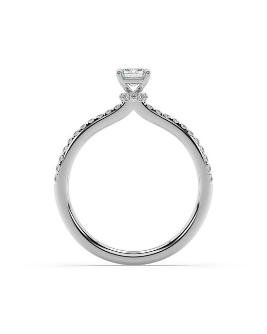 Artisan Metallic Emerald Cut Lab-Grown Diamond Statement Ring