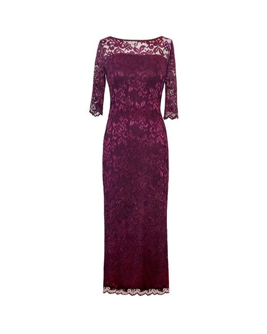 Alie Street London Purple Lila Lace Gown