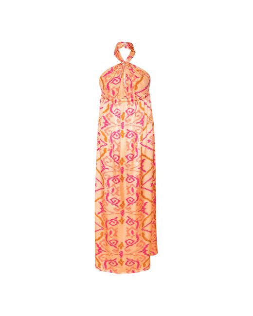 [et cetera] WOMAN Orange Delightful Sarong Style Halter Neck Dress