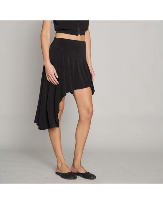 Love and Nostalgia Black And Chic Asymmetrical Skirt