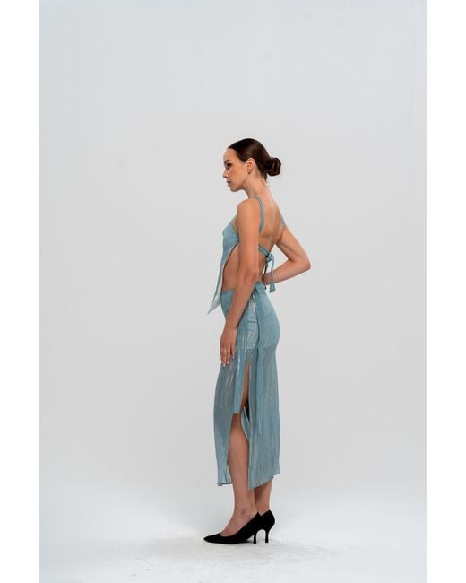 The Ethos Studio Blue Luc Skirt