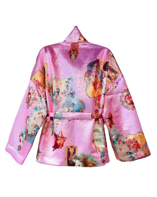 Maxjenny Pink Square Boxy Jacket