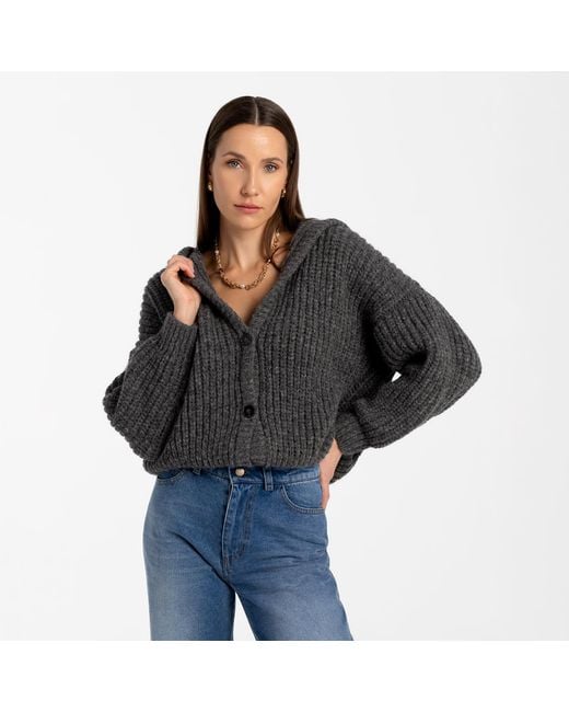 Mandragora Gray Alpaca And Merino Wool Sweater Roye