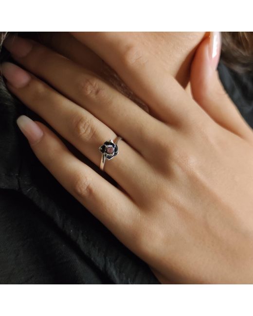 Unaloe Metallic Magnifica Ring, -Plated Ruby