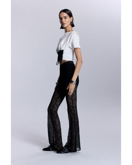 No'design Blue Isla Lace Pants