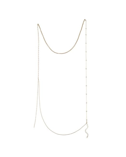 La Soula Jewelry White Neutrals Sparkle Body Chain