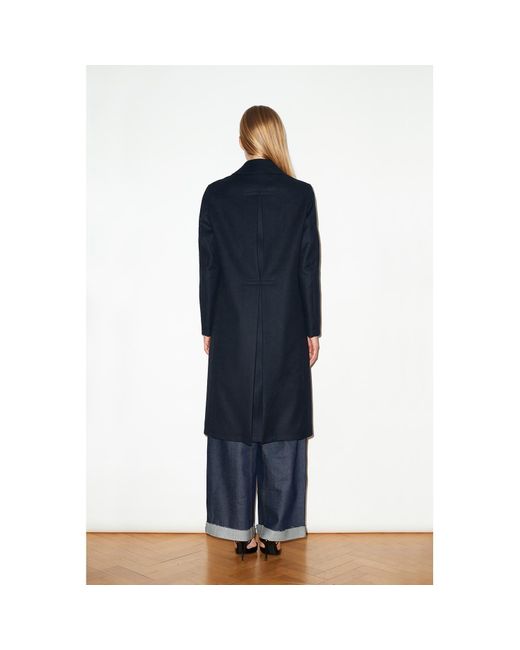 Hegarty Blue Single Breasted Overcoat