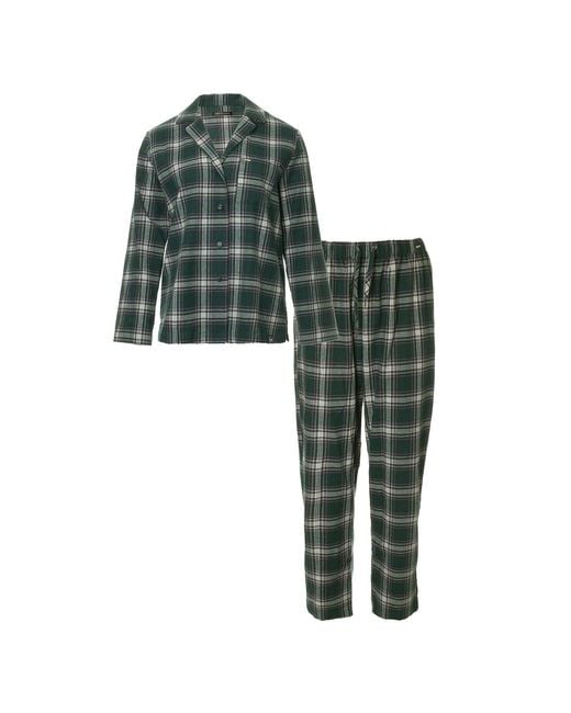 Pretty You London Green Plaid Pyjama Set