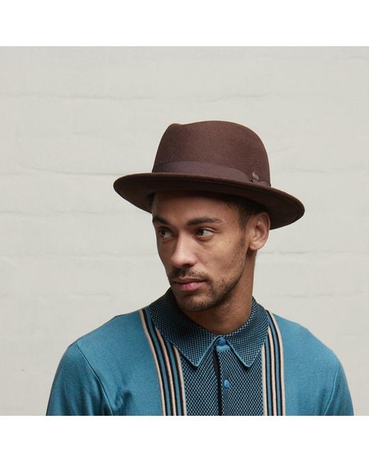 Dasmarca Hats Brown Godfather Wool Felt Hat for men