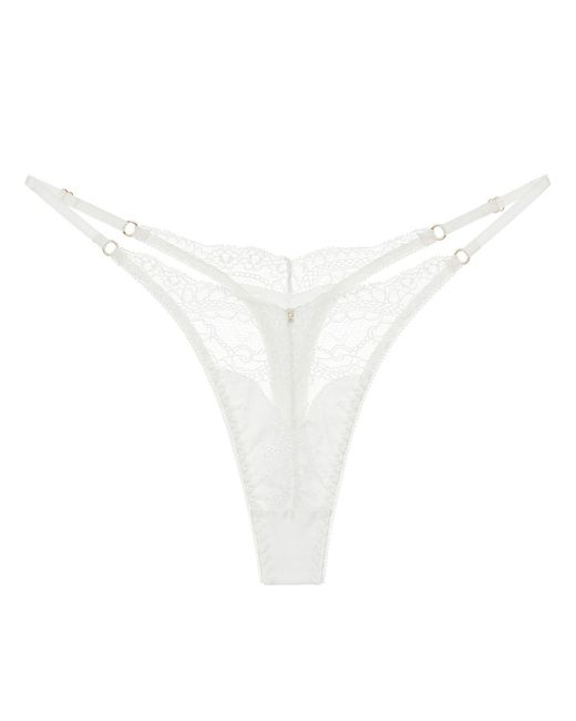 Perilla Lingerie White Simona Thong Off